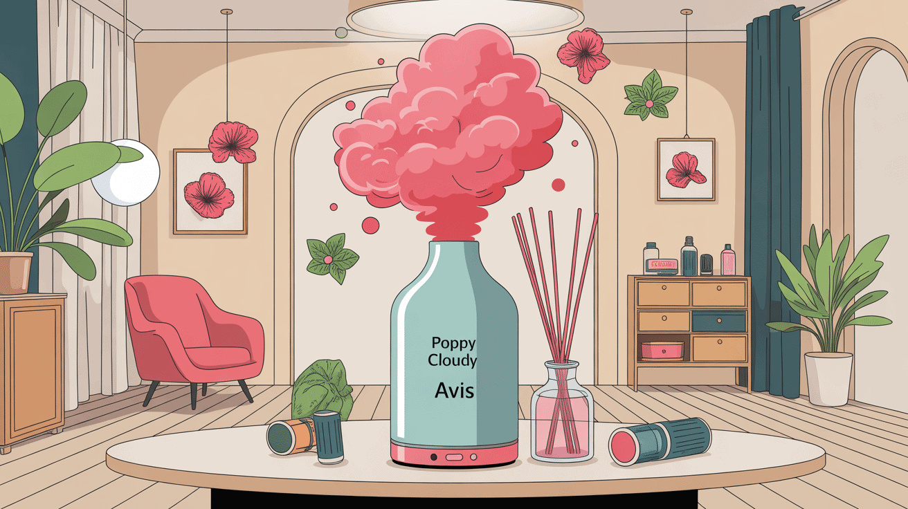 poppy cloudy avis image diffuseur intérieur élégant