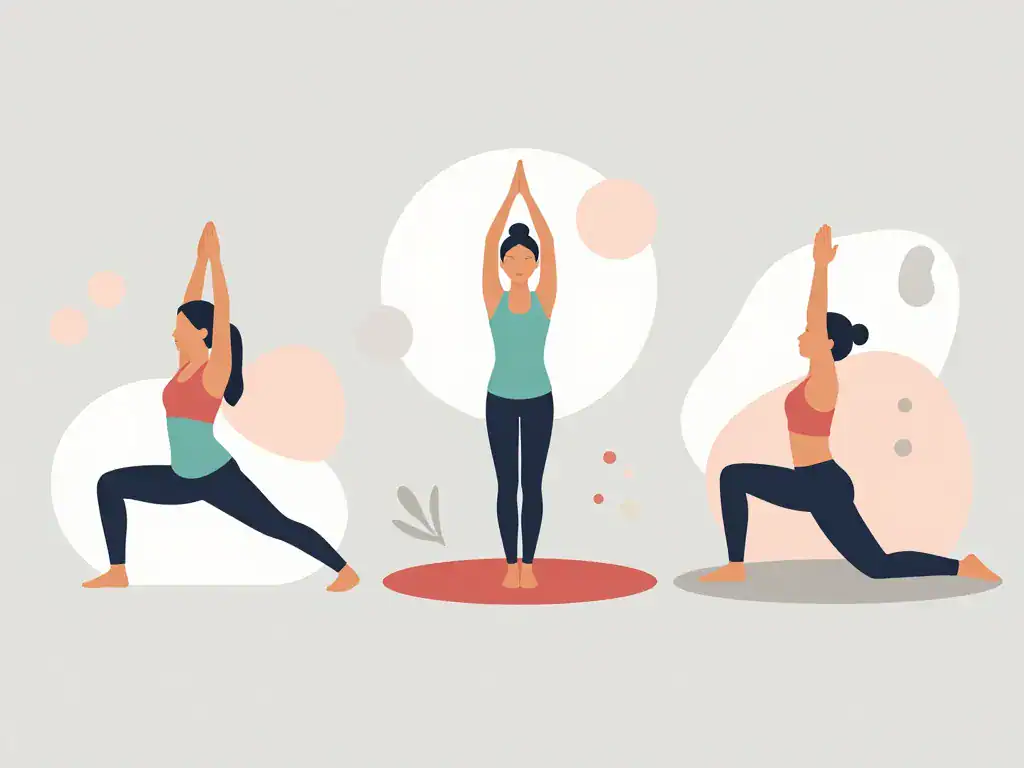yoga flow yoga diagramme concept styles différents