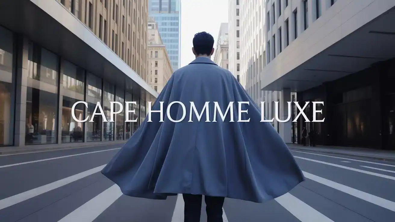 Illustration cape homme luxe élégante urbaine