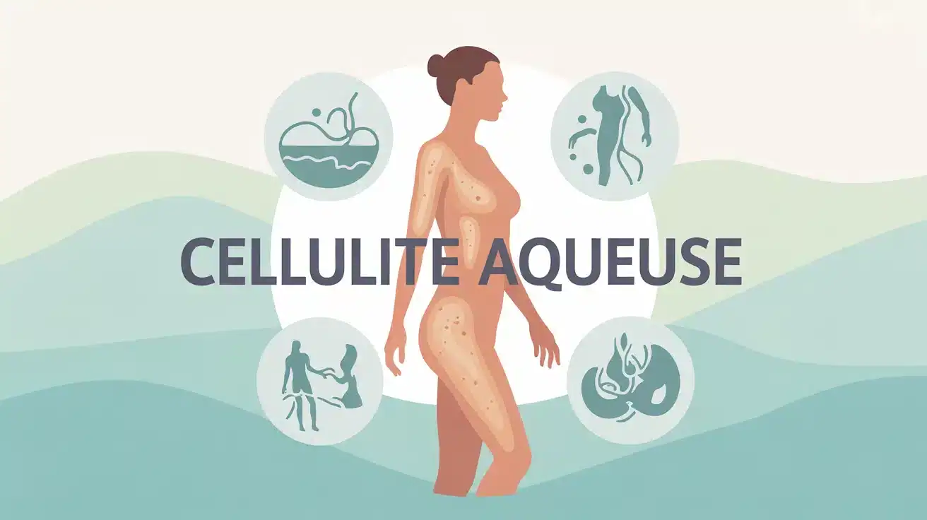 silhouette feminine cellulite aqueuse peau d orange circulation lymphatique