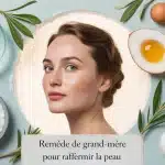 remède de grand-mère pour raffermir la peau visage stylisé naturel
