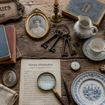 brocanteurs oise objets anciens sur table