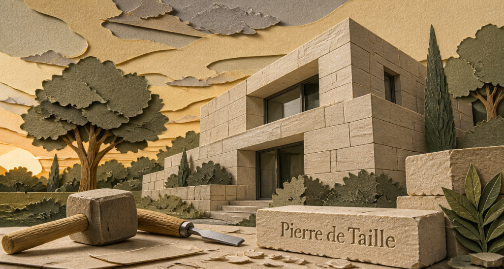 Maison en pierre de taille : 130 tonnes de roche pour une performance thermique durable