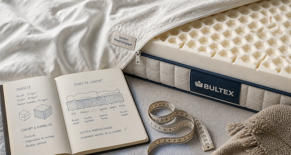 matelas bultex avantages inconvénients vue structure mousse