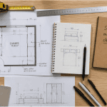 taille chambre plans architecte table