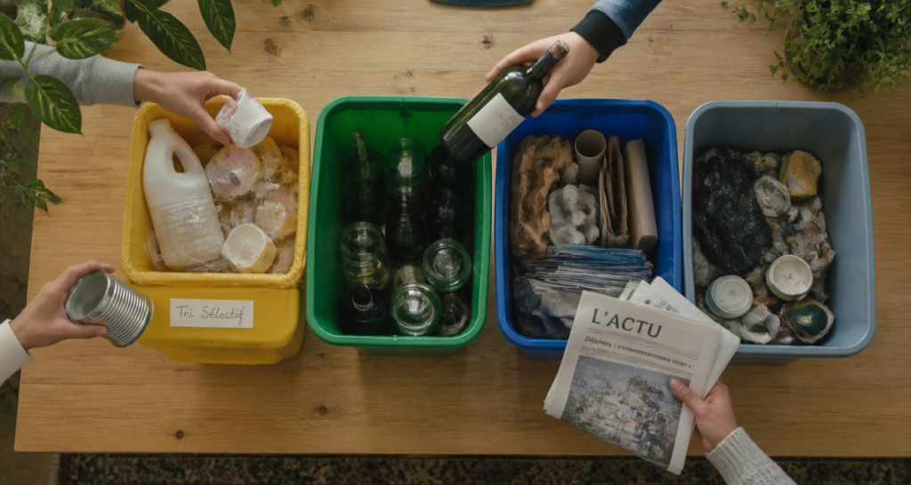 Couleur des poubelles de tri : le guide pour ne plus se tromper