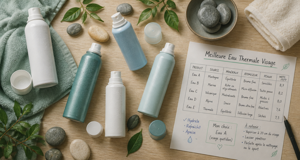 Meilleure eau thermale visage : 5 critères pour choisir selon votre type de peau