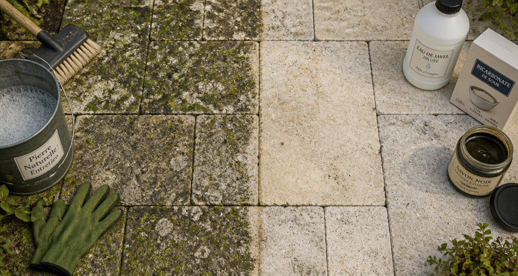 Nettoyage de la pierre naturelle : pourquoi bannir la javel et quelles alternatives privilégier ?