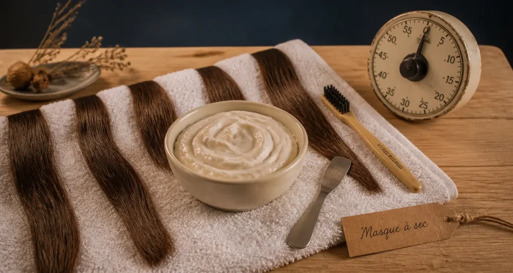 Masque sur cheveux secs : 3 raisons de changer votre routine pour une nutrition profonde