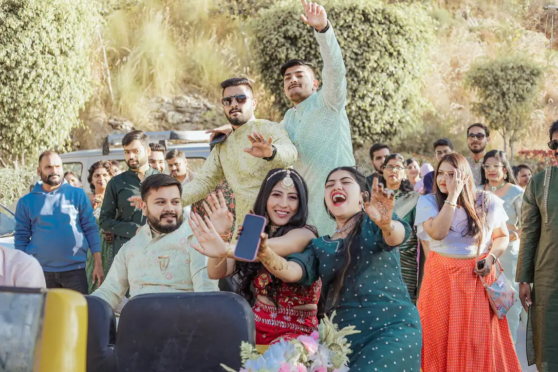 indian wedding family photo