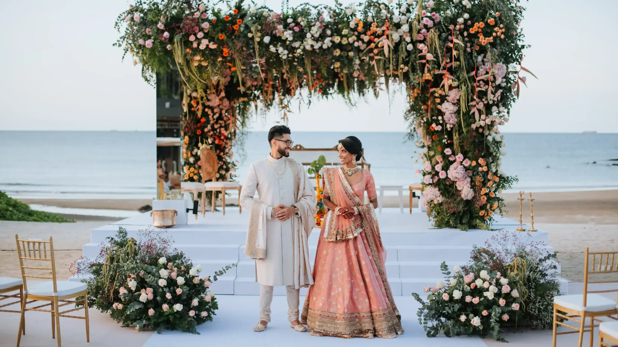 Couple Getting Married on a Beach