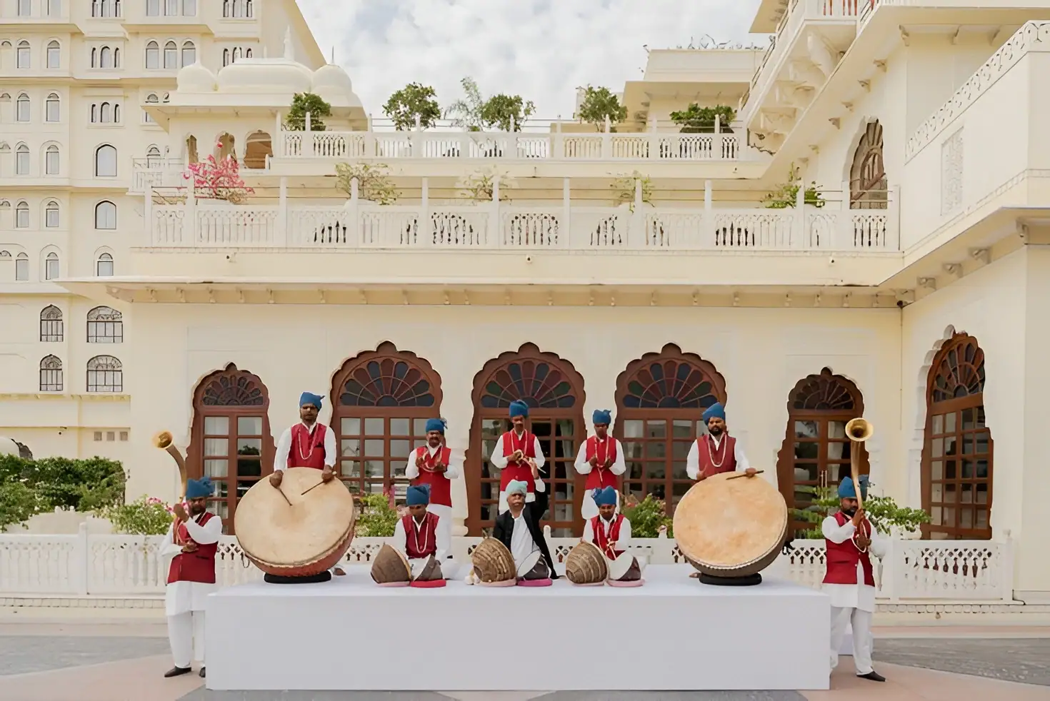 Traditional Rajasthani folk artists