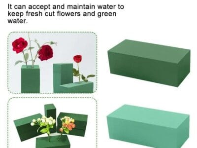Floral Arrangement Artificial Dried Fresh Flower Mud Foam Holder Block-Brick