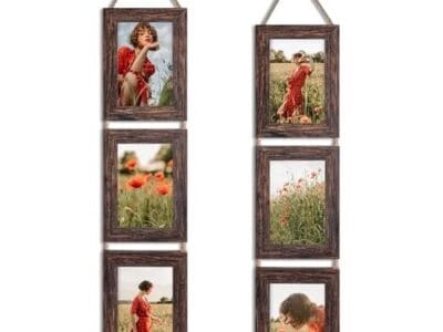 North Shore Rustic Wood Hanging Frame 6″ x 6″