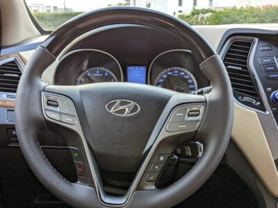 2016 Hyundai Santa Fe Comfort Plus GCC Mint Condition Red Beige