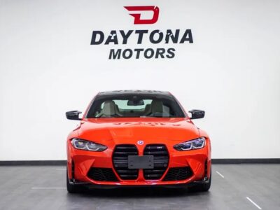 2022 BMW M4 Competition Manual transmission Orange White