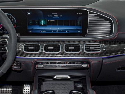 Mercedes Benz GLE 63 S AMG White V8 Biturbo Engine