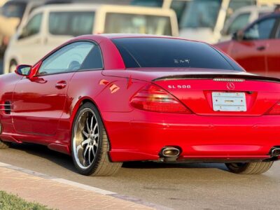 2004 Mercedes-Benz SL 350 3.7 liters V6 Engine Red Beige