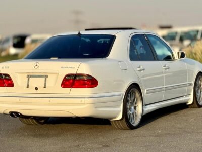 2000 Mercedes-Benz E 55 AMG 5.4 liters V8 Engine White Black