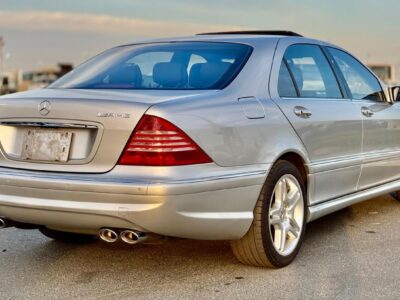 2003 Mercedes-Benz S 55 AMG 5.4 liters V8 Engine Silver Black