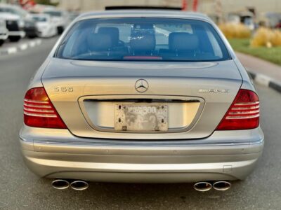 2003 Mercedes-Benz S 55 AMG 5.4 liters V8 Engine Silver Black