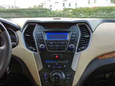 2016 Hyundai Santa Fe Comfort Plus GCC Mint Condition Red Beige