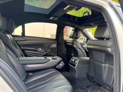 2018 Mercedes-Benz S-Class S 63 AMG 8 Cylinders Engine Silver Black Sedan