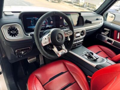 2023 Mercedes-Benz G-Class G 63 AMG 8 Cylinder Neat & Clean Car White Red