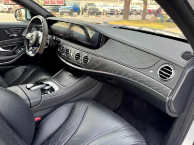 2018 Mercedes-Benz S-Class S 63 AMG 8 Cylinders Engine Silver Black Sedan