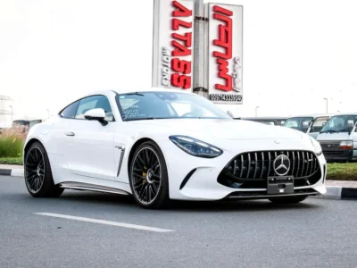 2024 Mercedes-Benz AMG GT 8 Cylinder Engine White Black Coupe