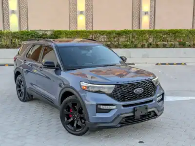 2021 Ford Explorer ST 6 Cylinders Engine Petrol Blue Black SUV