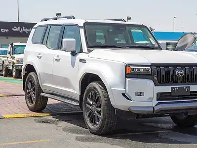 2025 Toyota Prado 2.4L 4 Cylinder Engine TURBO White Beige SUV