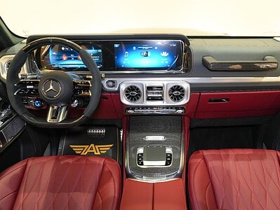 2026 Mercedes Benz G63 Double Night Package 4.0L V8 biturbo Engine Black Red