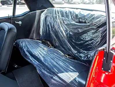 1965 Ford Mustang GT 8 Cylinder Engine Petrol Red Black Coupe