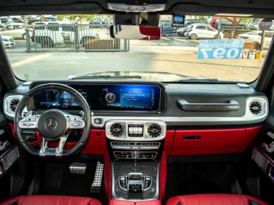 2021 Mercedes-Benz G-Class G 63 AMG Neat and Clean Car Black Red SUV