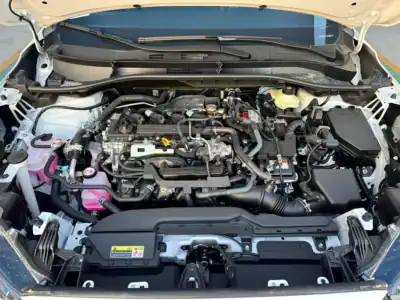 2025 Toyota Corolla Cross Hybrid 4 Cylinders Engine White Black Crossover