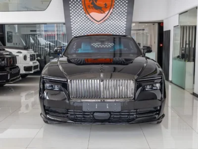2025 Rolls-Royce Spectre Coupe Black Badge Black Blue 2 Tone Interior Coupe