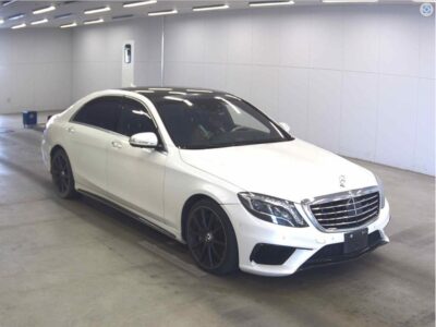2015 Mercedes-Benz S550L 4.6L Twin-turbocharged V8 White Black Sedan