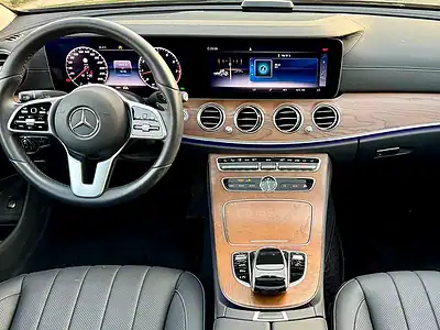 2020 Mercedes-Benz E-Class E450 4Matic 6 Cylinder Engine Blue Black Sedan