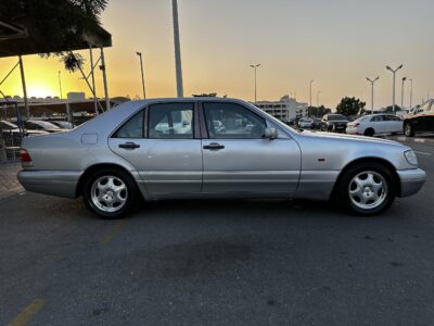 1997 Mercedes-Benz S500 5.0 litres V8 Engine Silver Black Sedan