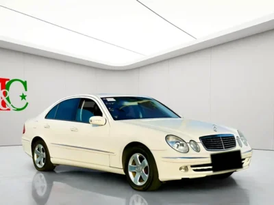 2003 Mercedes-Benz E-Class E 240 6 Cylinders Engine White Black Sedan