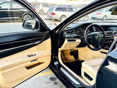 2010 BMW ActiveHybrid 7 twin-turbo V8 Engine Petrol Black Beige Sedan