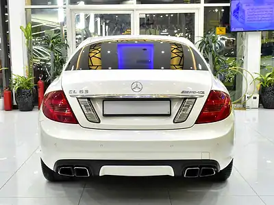 2011 Mercedes-Benz CL-Class CL 63 AMG 8 Cylinders Engine White Beige Coupe