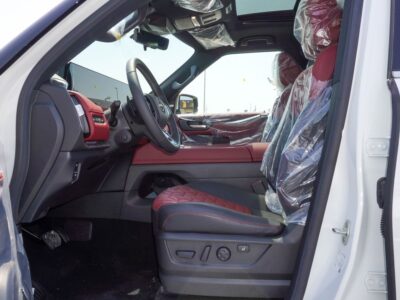 2025 Nissan Patrol Platinum 6 Cylinder Engine Automatic White Red SUV