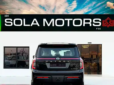 2025 NISSAN PATROL PLATINUM 3.5 TWIN TURBO V6 Engine Black Beige SUV