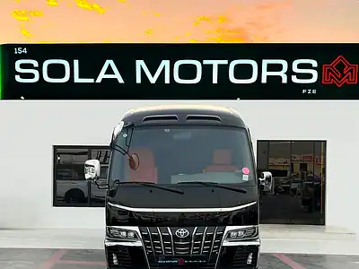 2025 Toyota Coaster Other 6 Cylinders Engine Black Orange Van MT GCC Specs