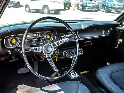 1965 Ford Mustang GT 8 Cylinder Engine Petrol Red Black Coupe