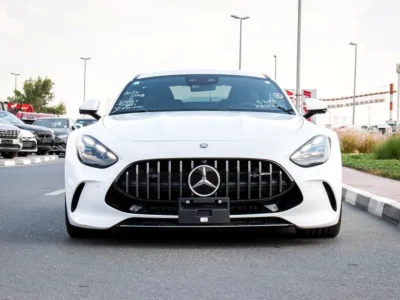 2024 Mercedes-Benz AMG GT 8 Cylinder Engine White Black Coupe