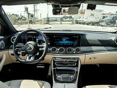 2021 Mercedes-Benz E-Class E53 AMG 6 Cylinders Engine White Beige Sedan