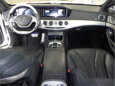 2015 Mercedes-Benz S550L 4.6L Twin-turbocharged V8 White Black Sedan